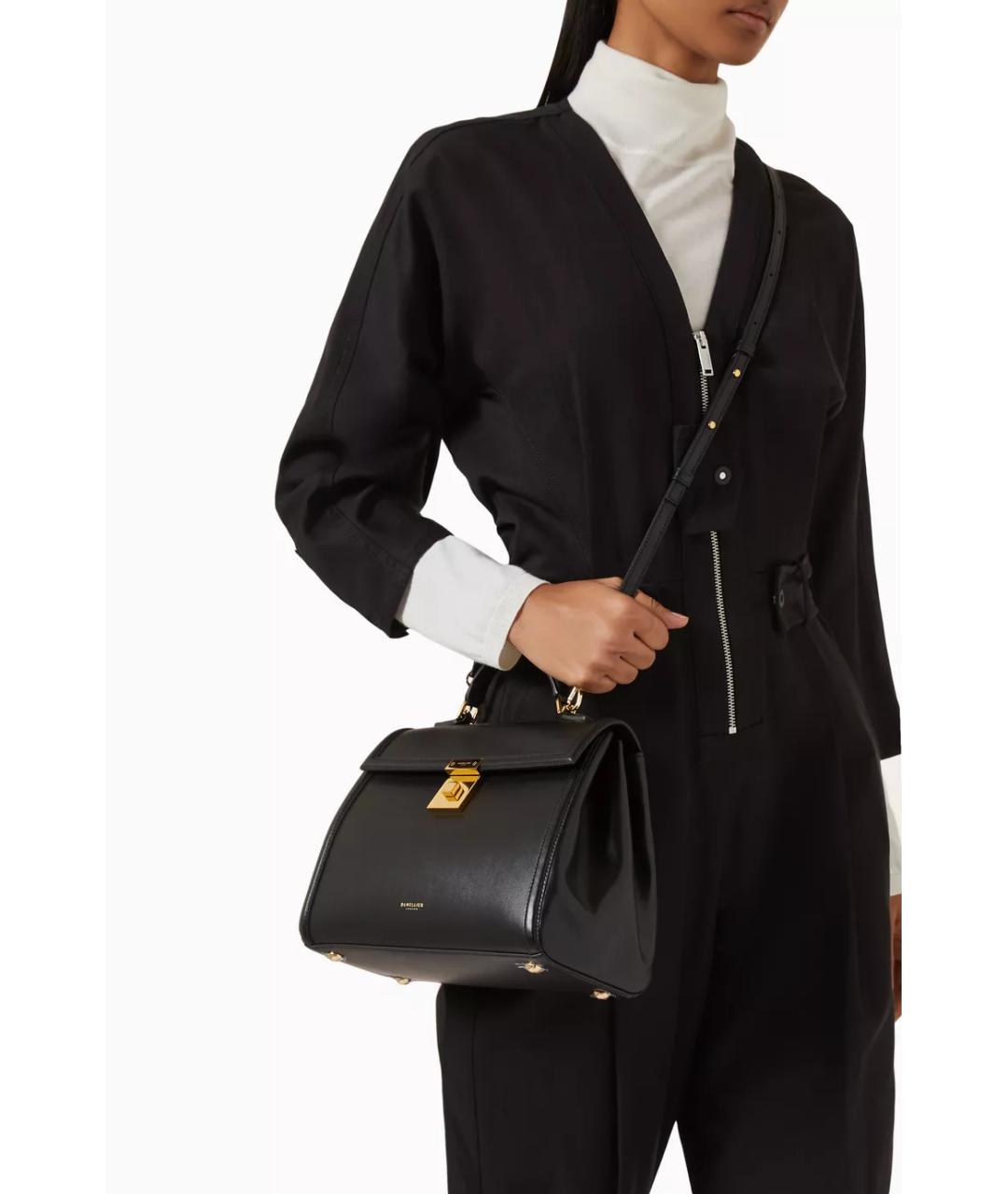 DEMELLIER Черная кожаная сумка через плечо, фото 2