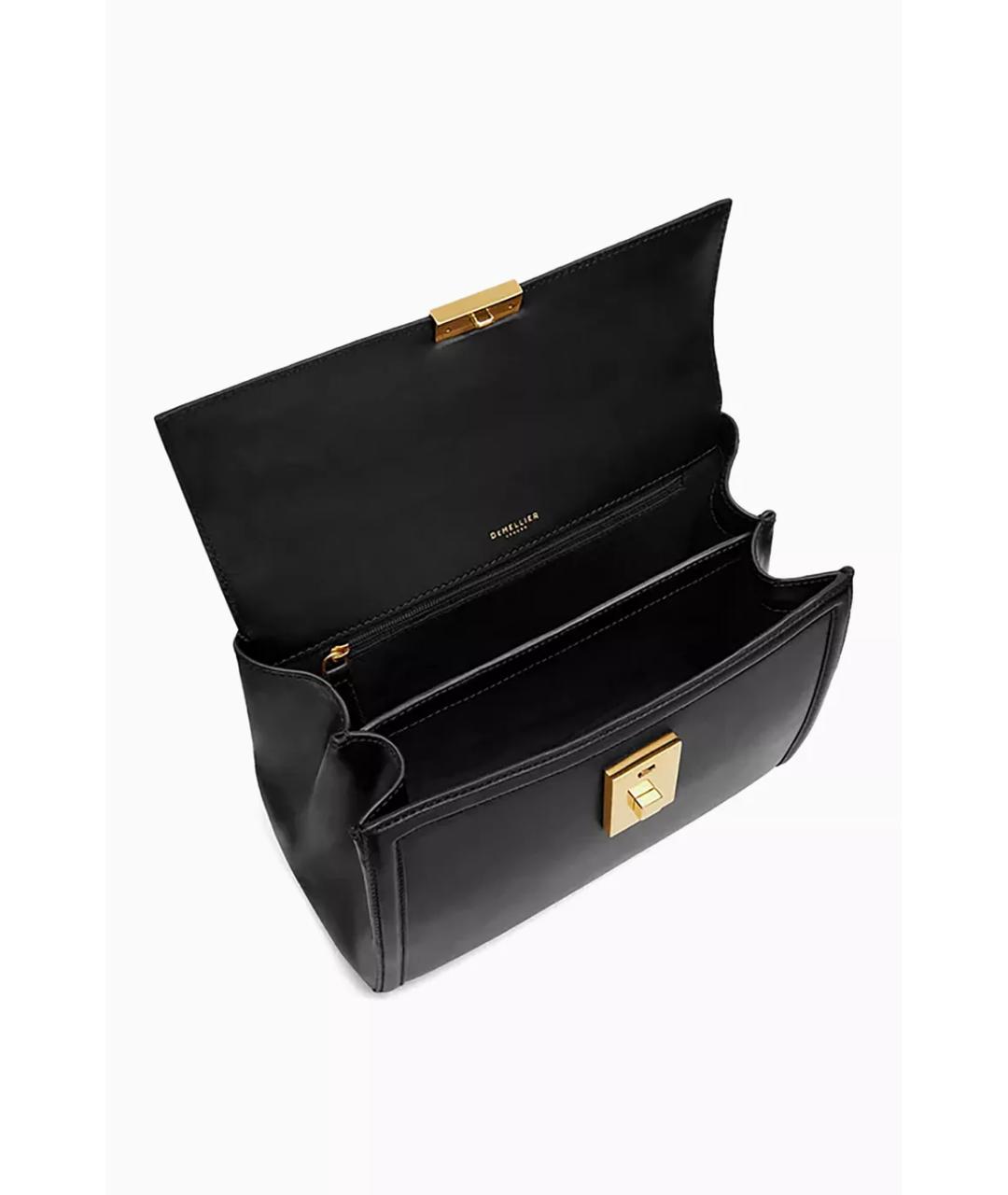 DEMELLIER Черная кожаная сумка через плечо, фото 4