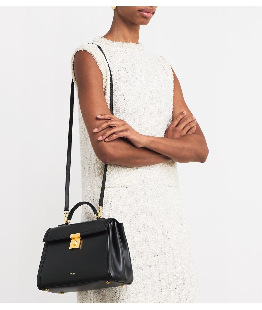 DEMELLIER Черная кожаная сумка через плечо, фото 6