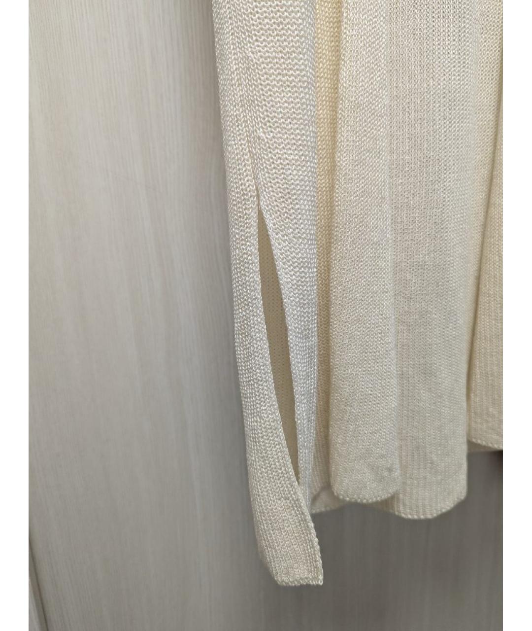 LORO PIANA Белая льняная жилетка, фото 5
