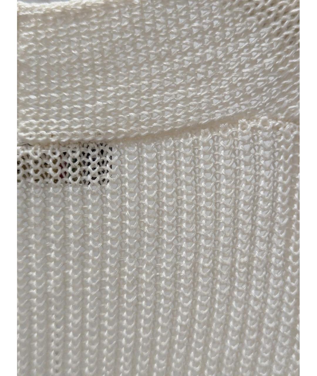 LORO PIANA Белая льняная жилетка, фото 4