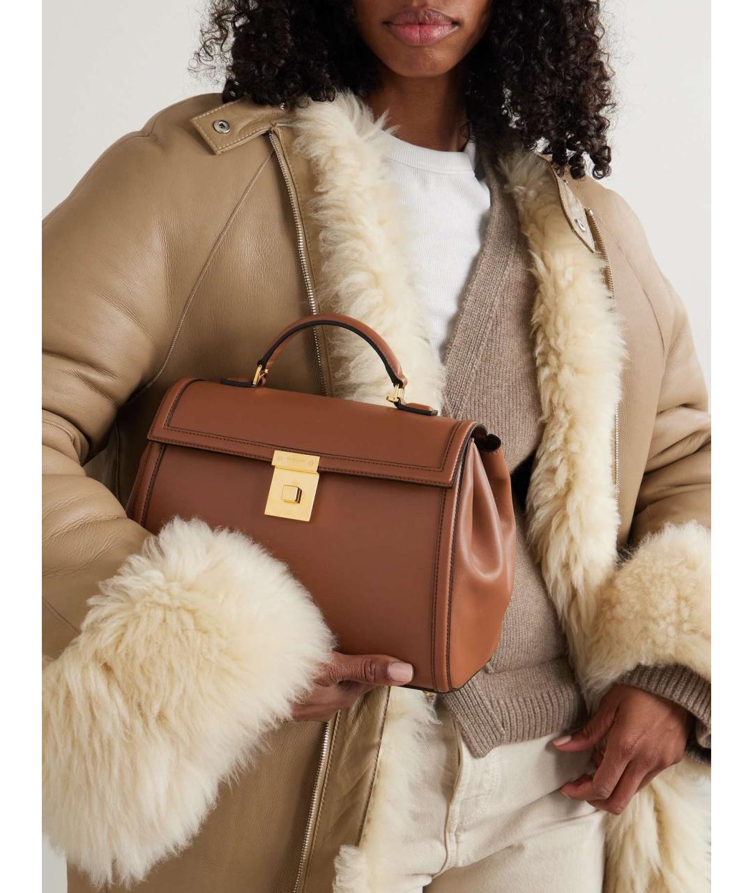 DEMELLIER Коричневая кожаная сумка через плечо, фото 2