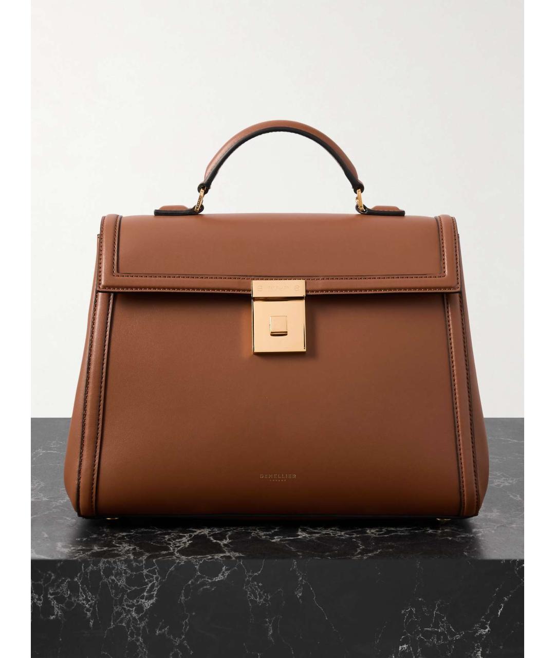 DEMELLIER Коричневая кожаная сумка через плечо, фото 10