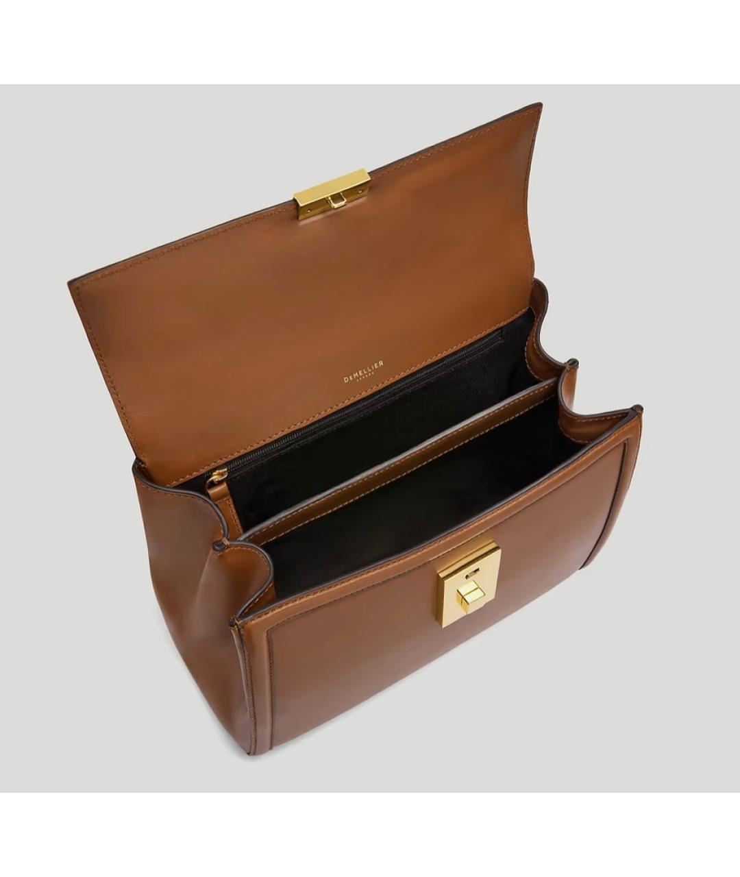 DEMELLIER Коричневая кожаная сумка через плечо, фото 8