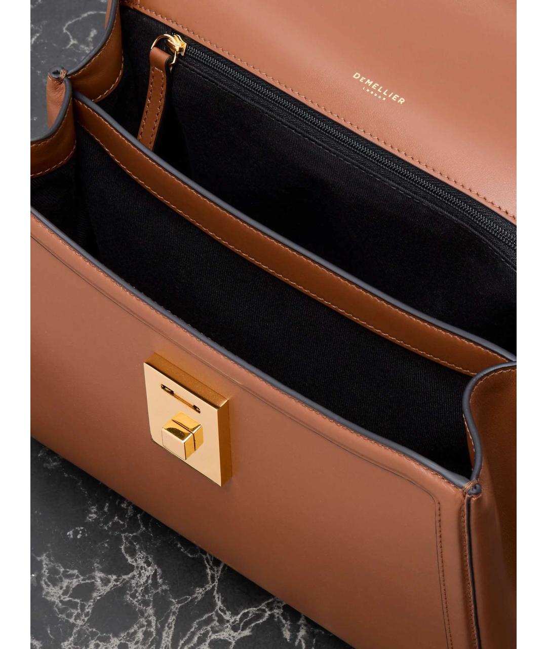 DEMELLIER Коричневая кожаная сумка через плечо, фото 4