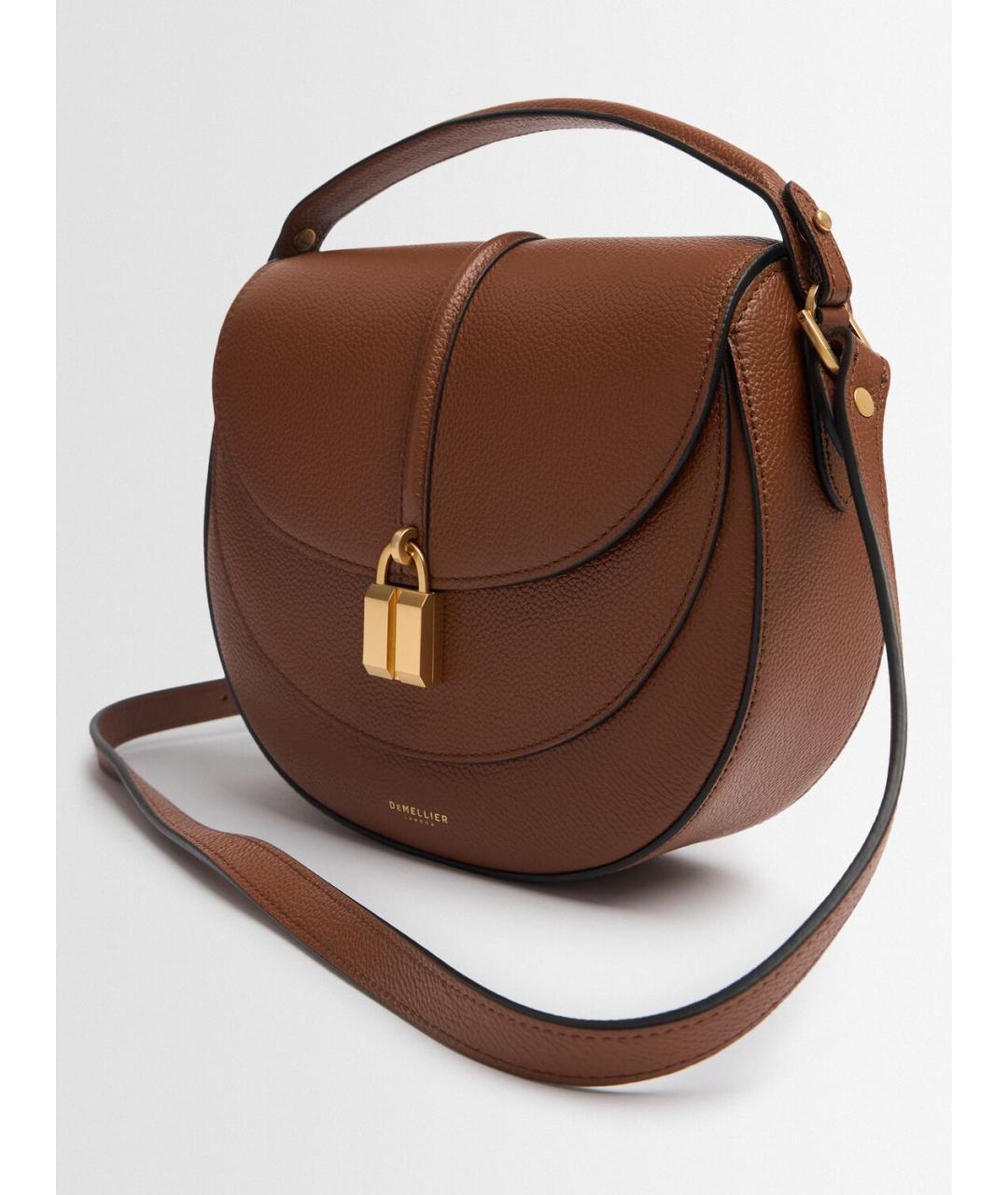 DEMELLIER Коричневая кожаная сумка через плечо, фото 8