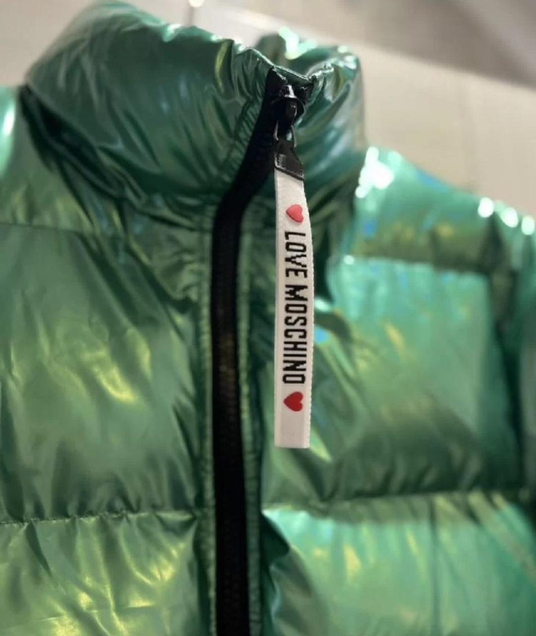 MOSCHINO Зеленая полиэстеровая куртка, фото 4