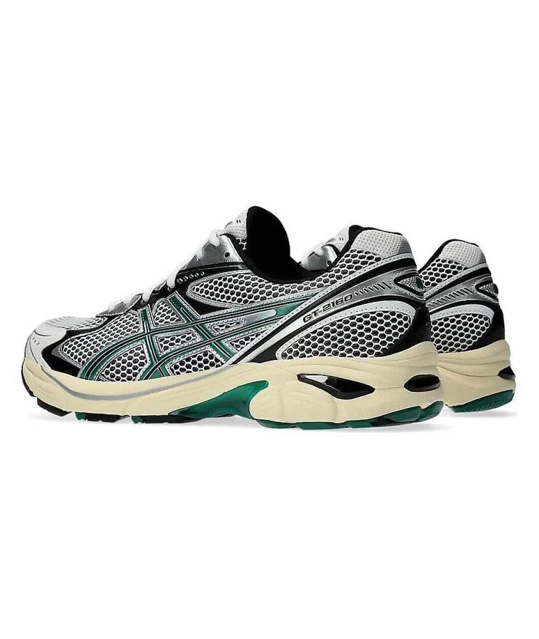 ASICS Серебряные текстильные низкие кроссовки / кеды, фото 7