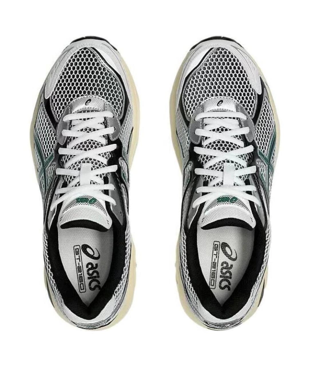 ASICS Серебряные текстильные низкие кроссовки / кеды, фото 4