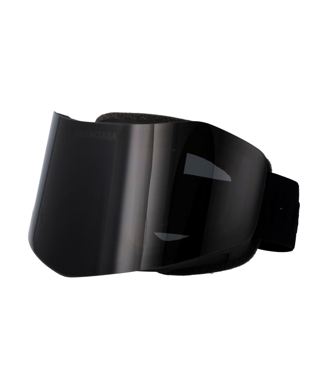 BALENCIAGA Черные пластиковые солнцезащитные очки, фото 2