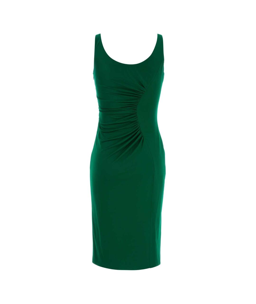 VERSACE Зеленые вискозное коктейльное платье, фото 2