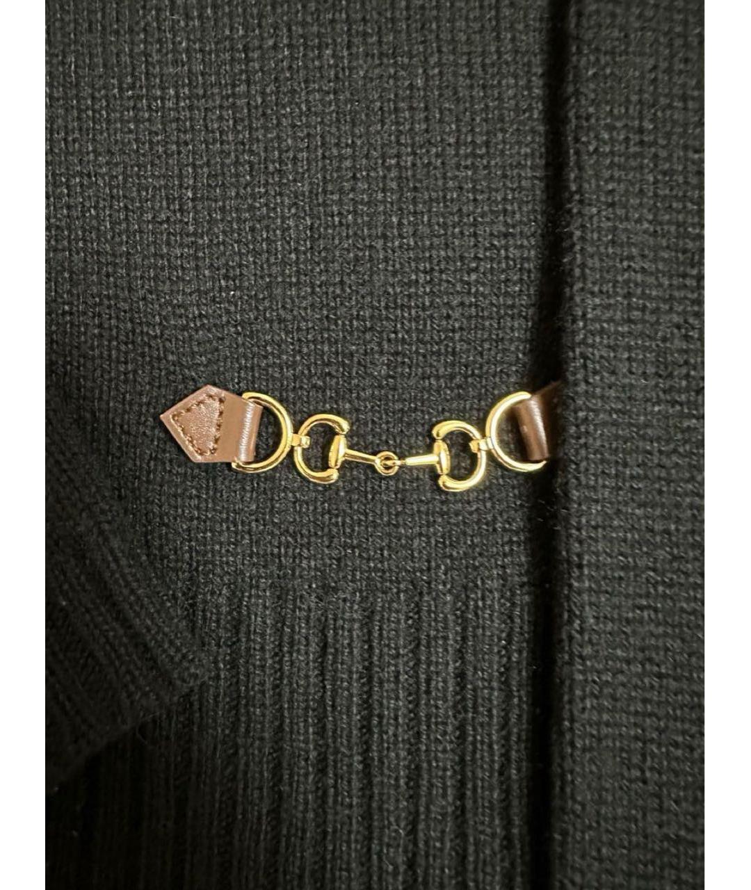 GUCCI Черный шерстяной джемпер / свитер, фото 2