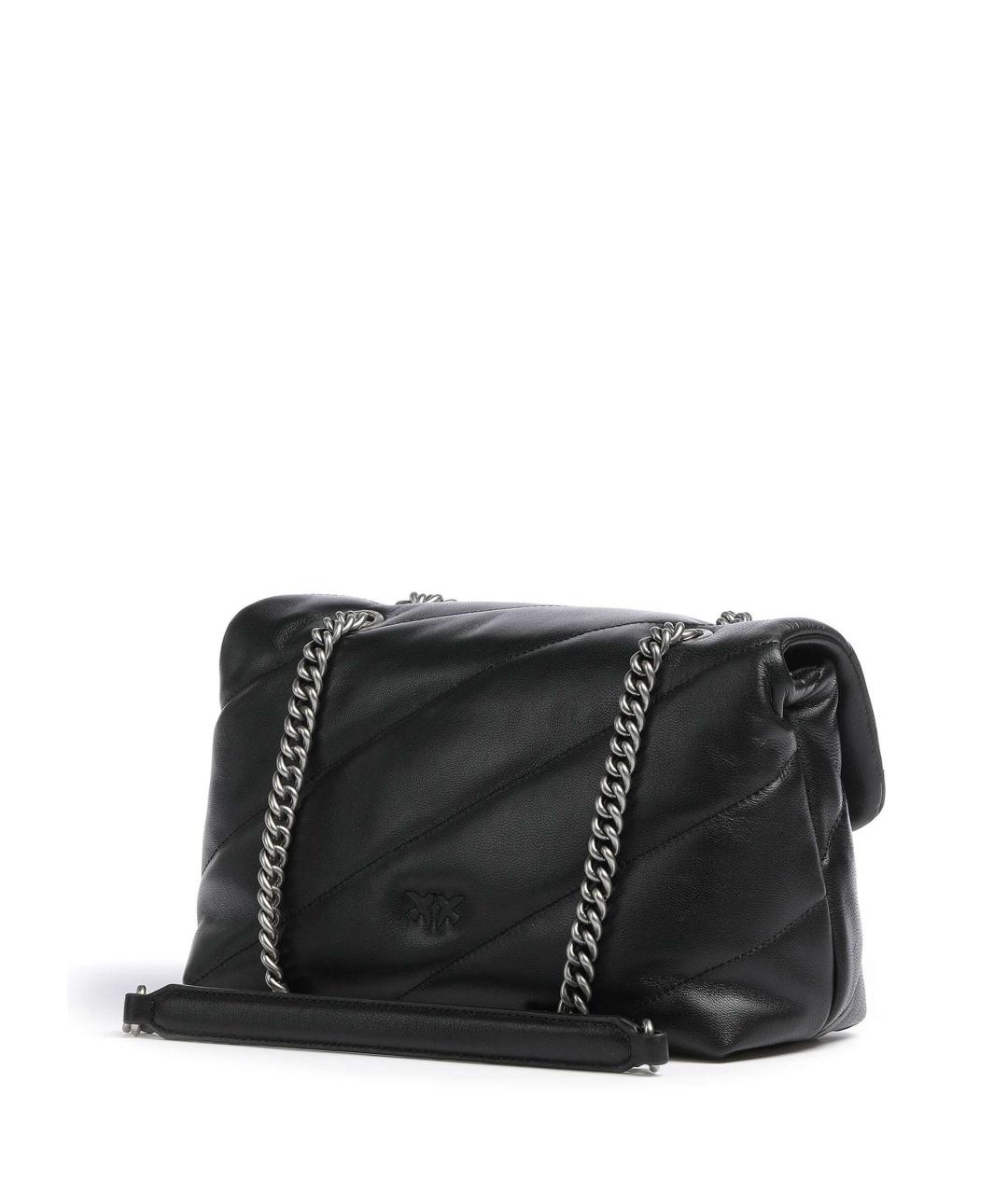 PINKO Черная кожаная сумка через плечо, фото 3
