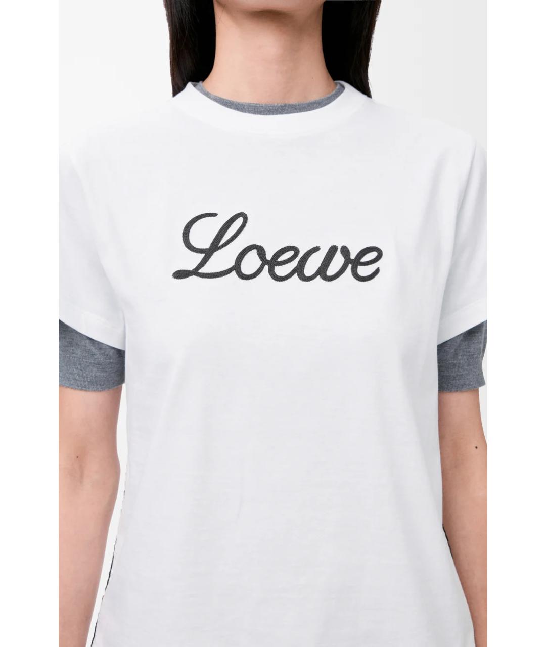 LOEWE Белая футболка, фото 5