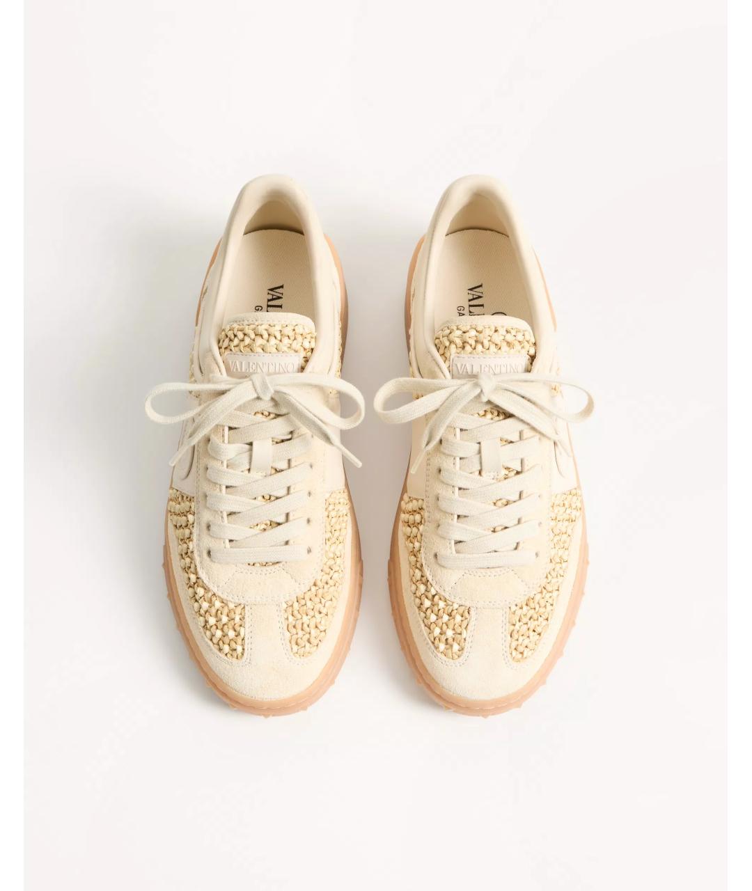 VALENTINO Бежевые кроссовки, фото 4