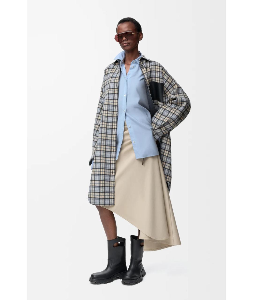 LOEWE Голубая шерстяная рубашка, фото 2