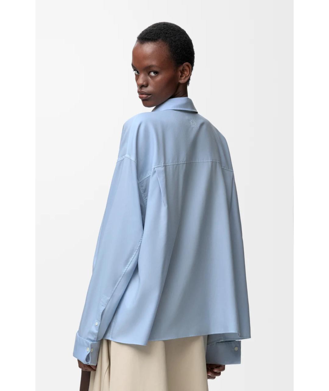 LOEWE Голубая шерстяная рубашка, фото 5