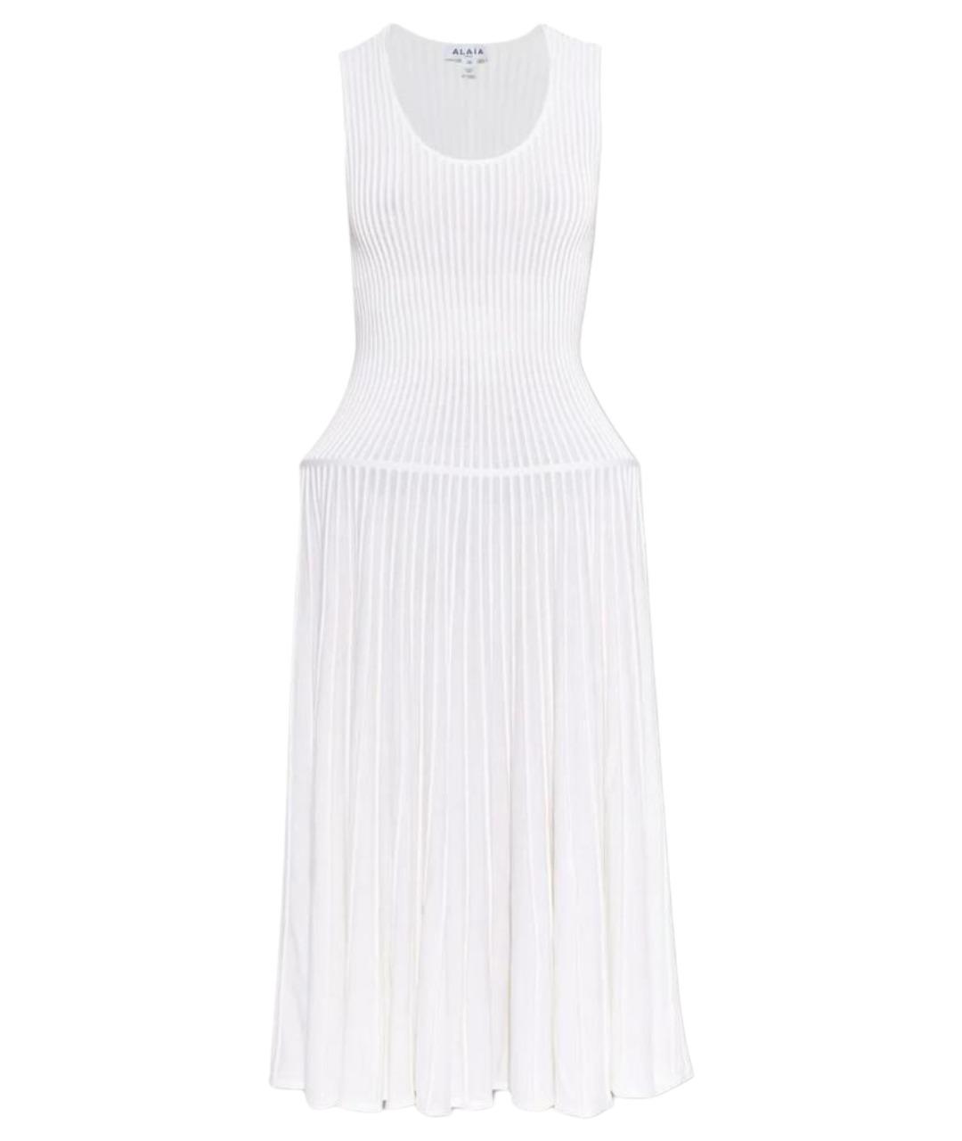ALAIA Белое шерстяное платье, фото 1