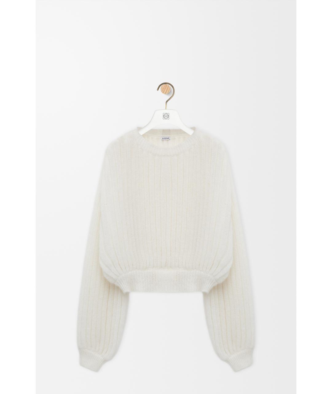 LOEWE Белый шерстяной джемпер / свитер, фото 6