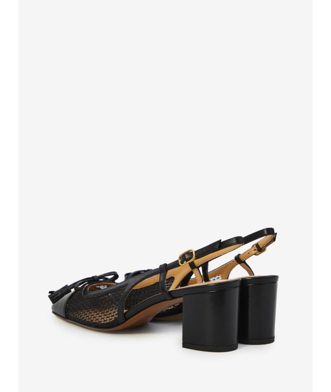 VALENTINO Черные текстильные туфли, фото 4