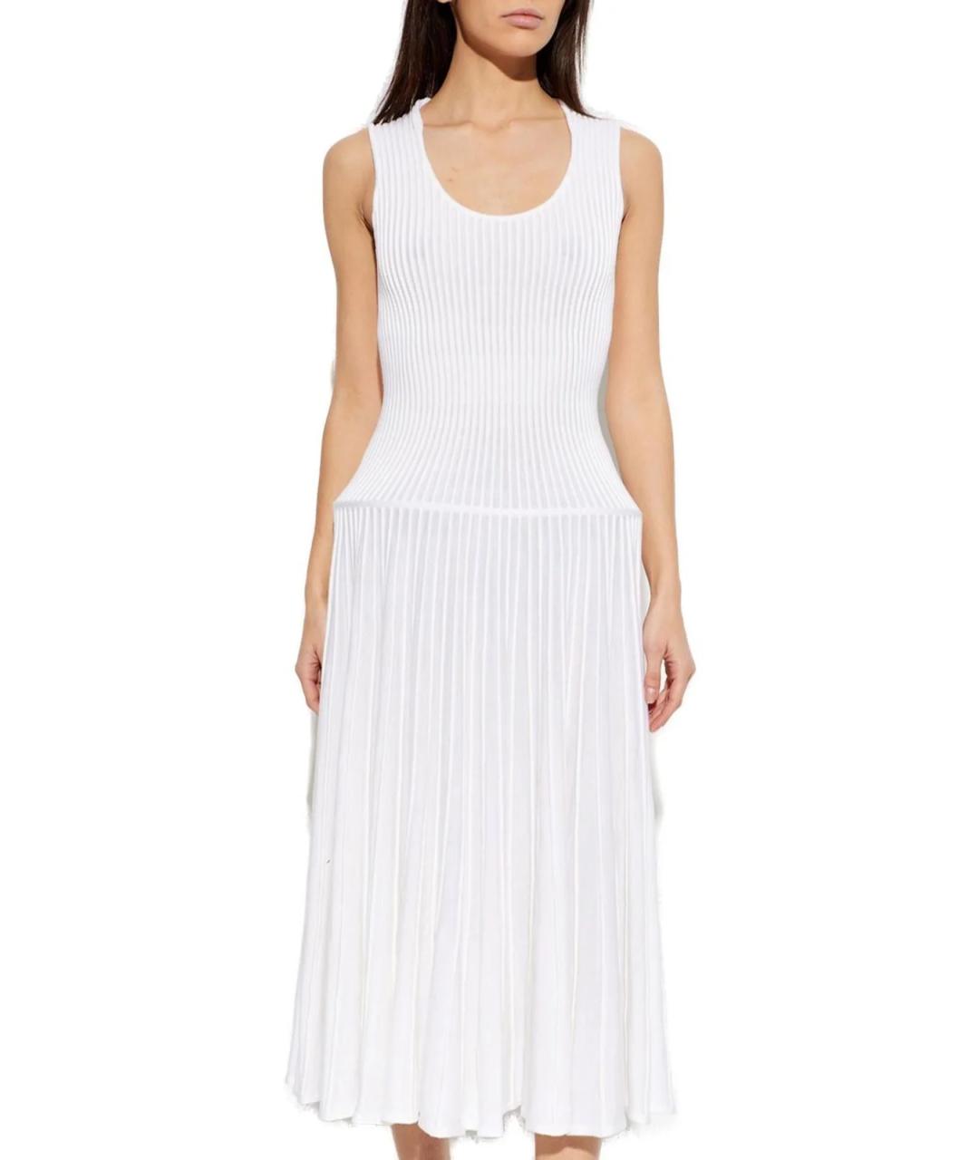 ALAIA Белое шерстяное платье, фото 2