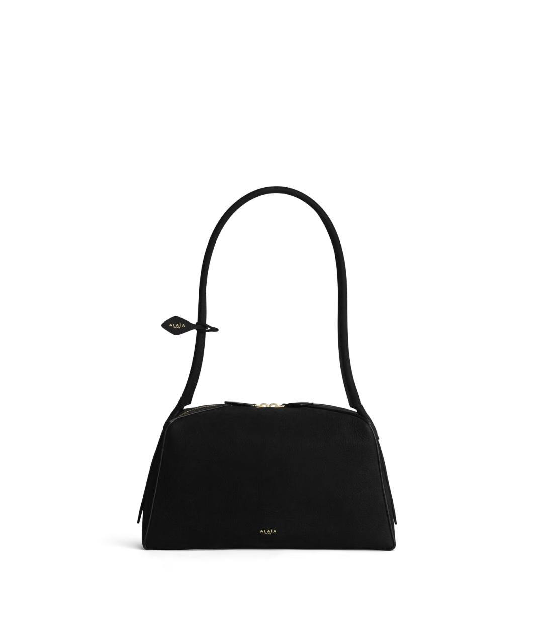 ALAIA Черная кожаная сумка через плечо, фото 1