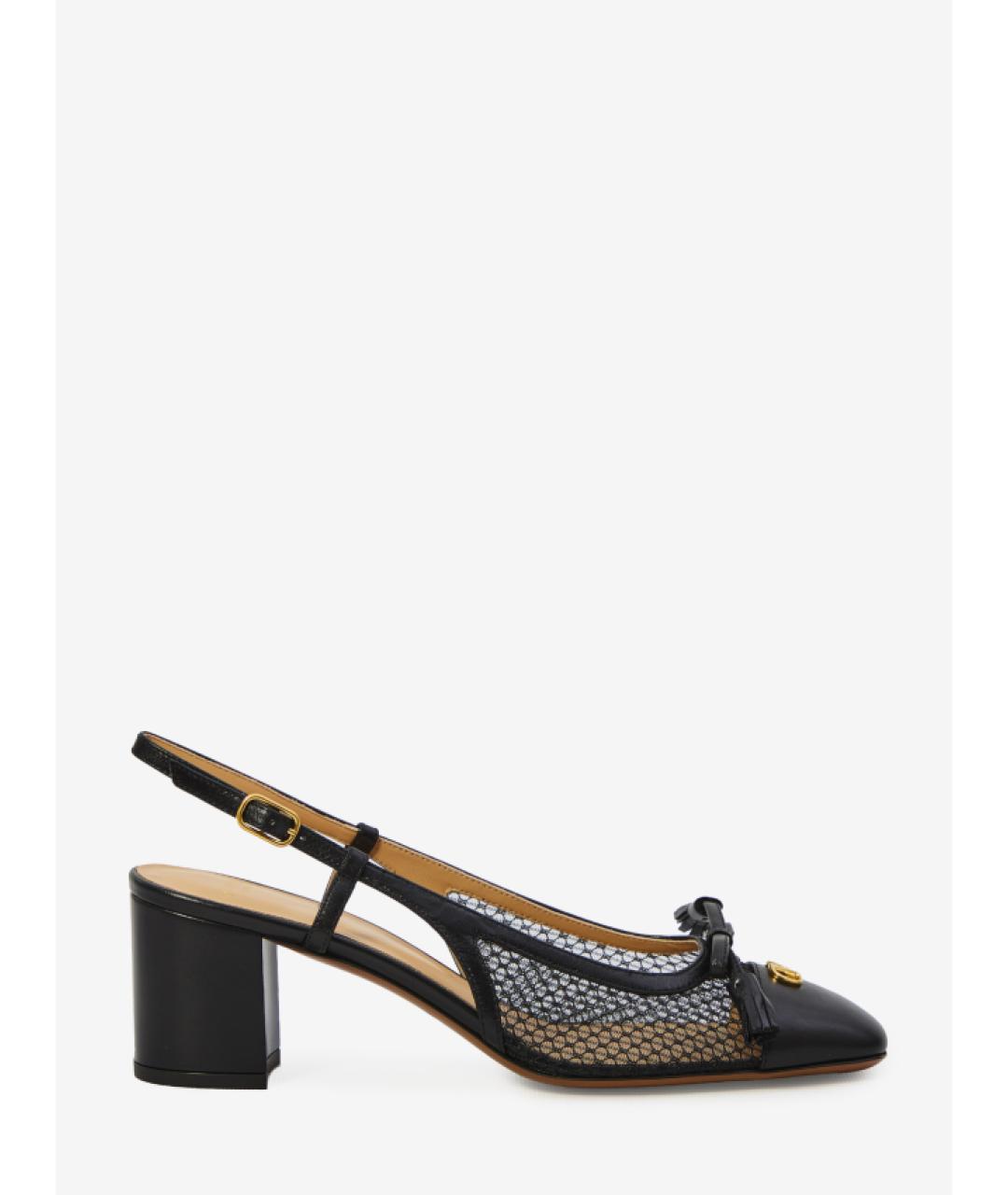 VALENTINO Черные текстильные туфли, фото 6