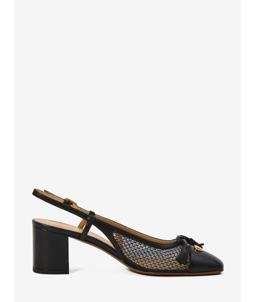 VALENTINO Черные текстильные туфли, фото 3