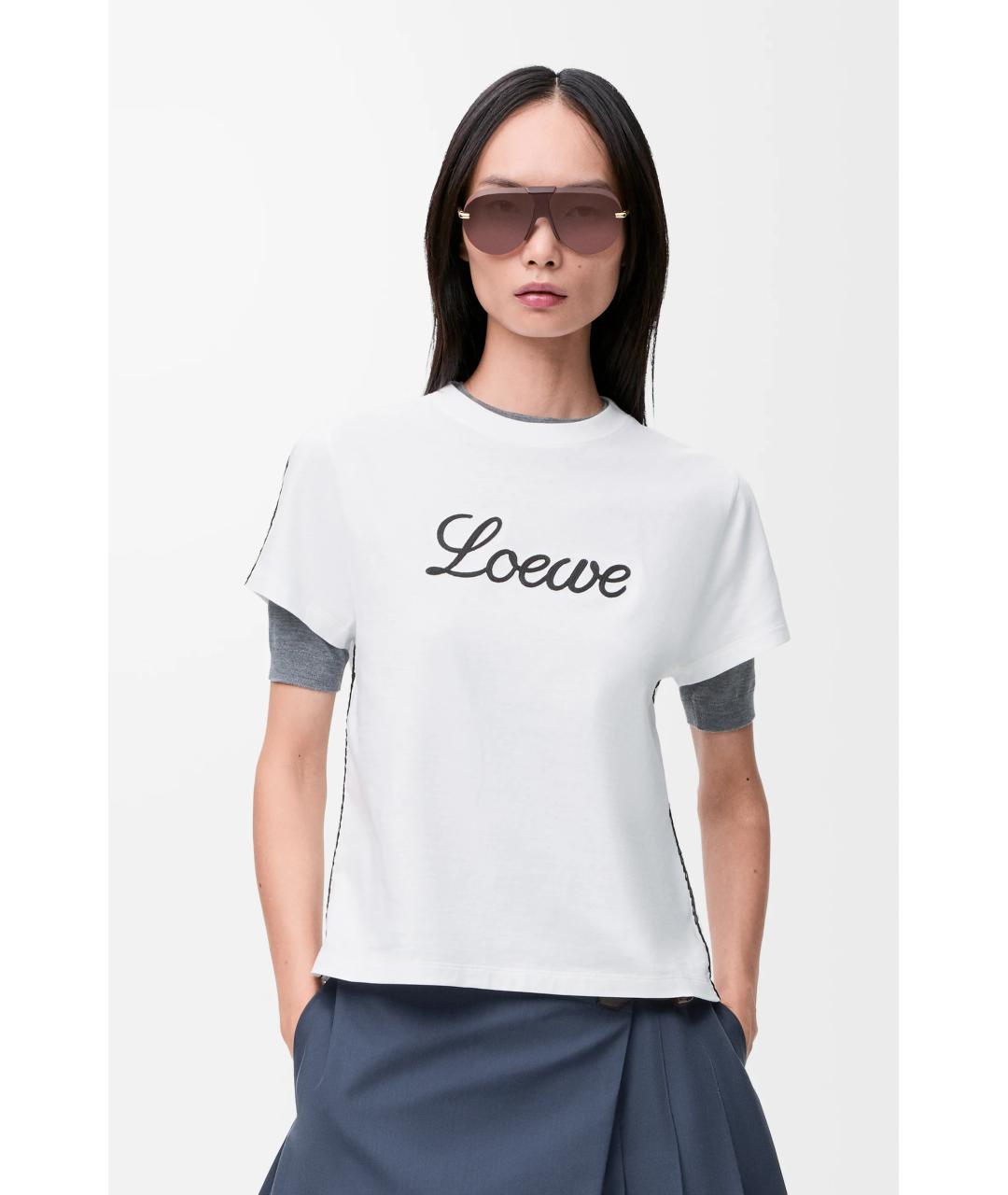 LOEWE Белая футболка, фото 3