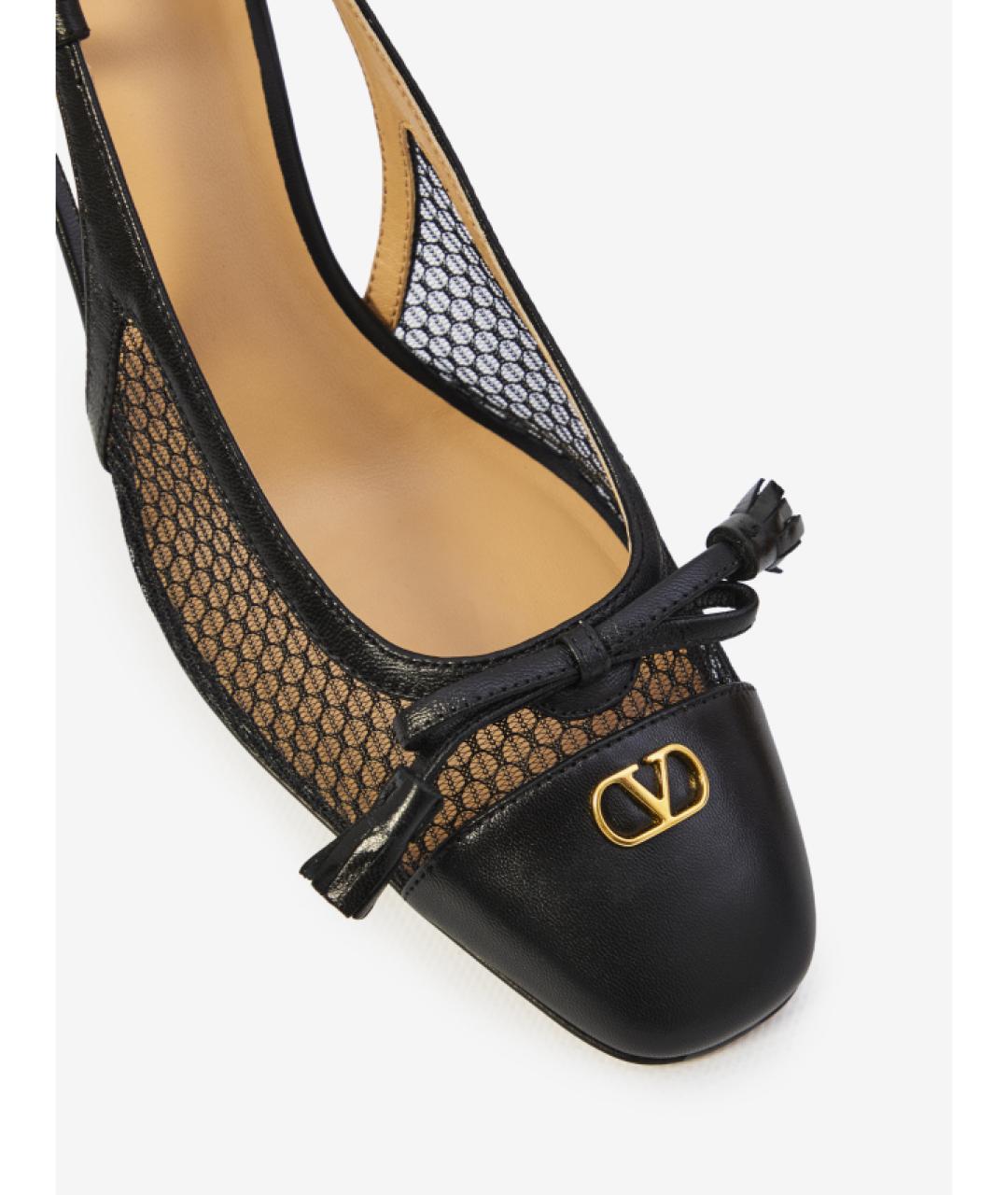 VALENTINO Черные текстильные туфли, фото 5