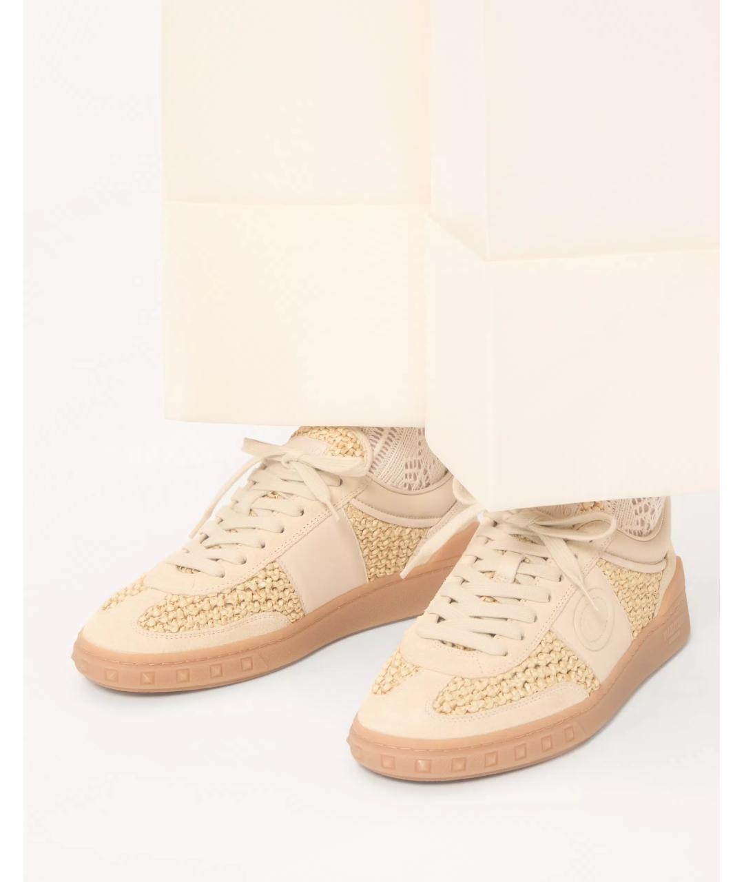 VALENTINO Бежевые кеды, фото 6