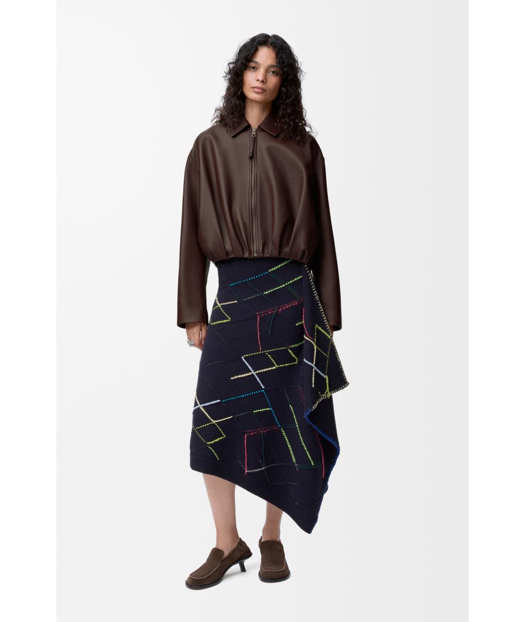 LOEWE Зеленая кожаная куртка, фото 2