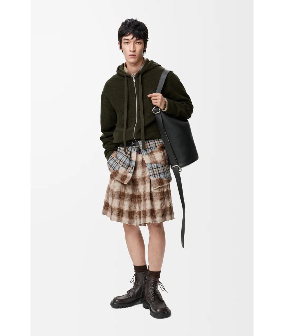 LOEWE Мульти шерстяные шорты, фото 2