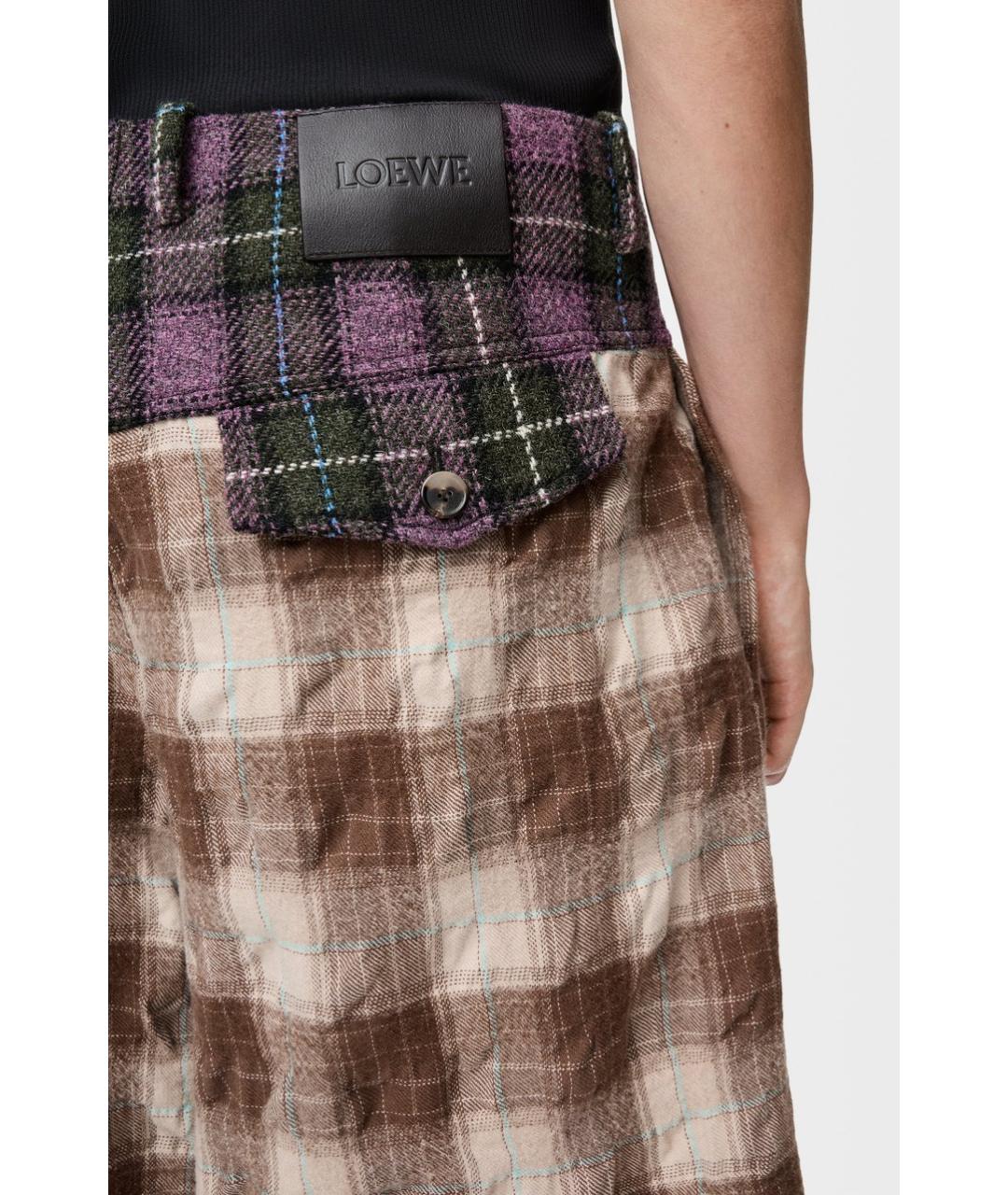 LOEWE Мульти шерстяные шорты, фото 5