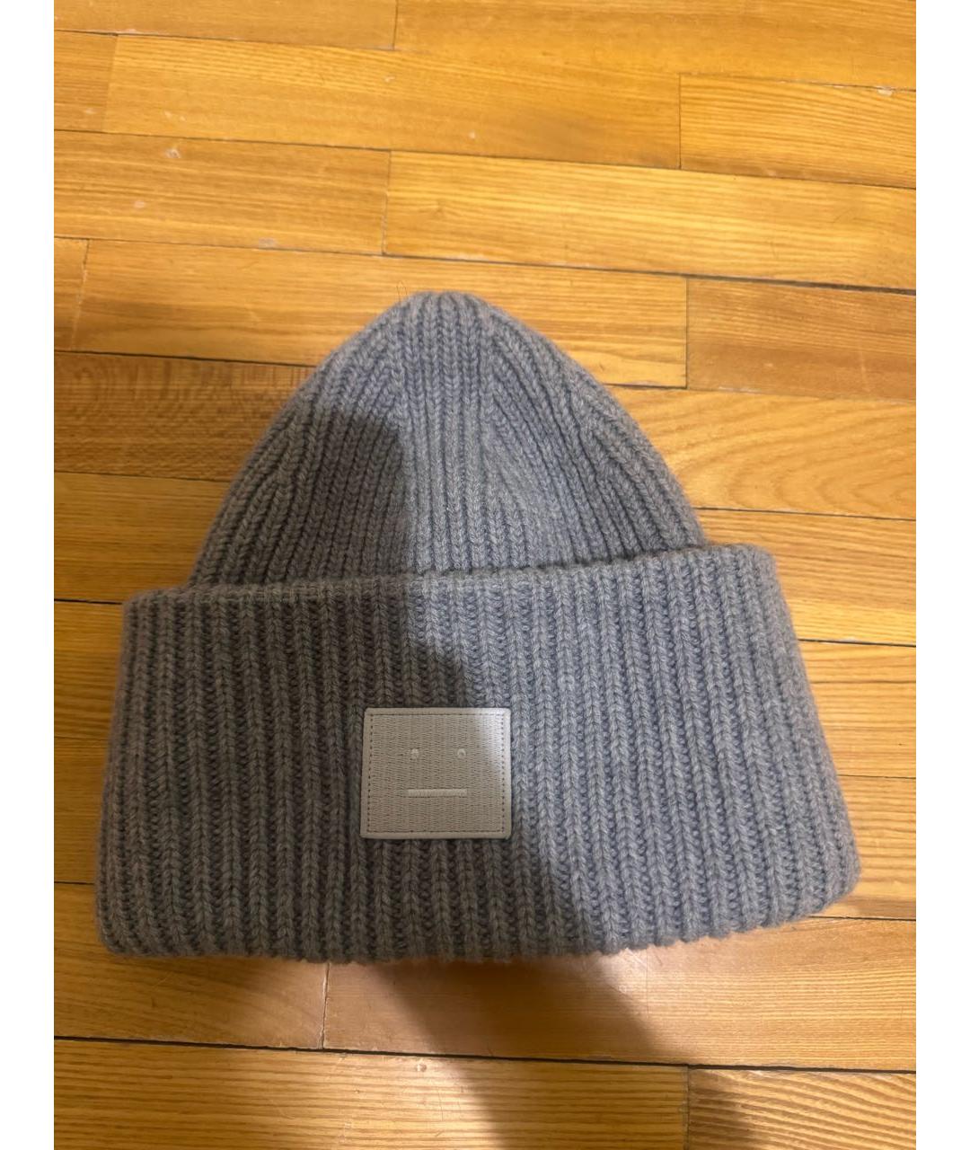 ACNE STUDIOS Серая шерстяная шапка, фото 5