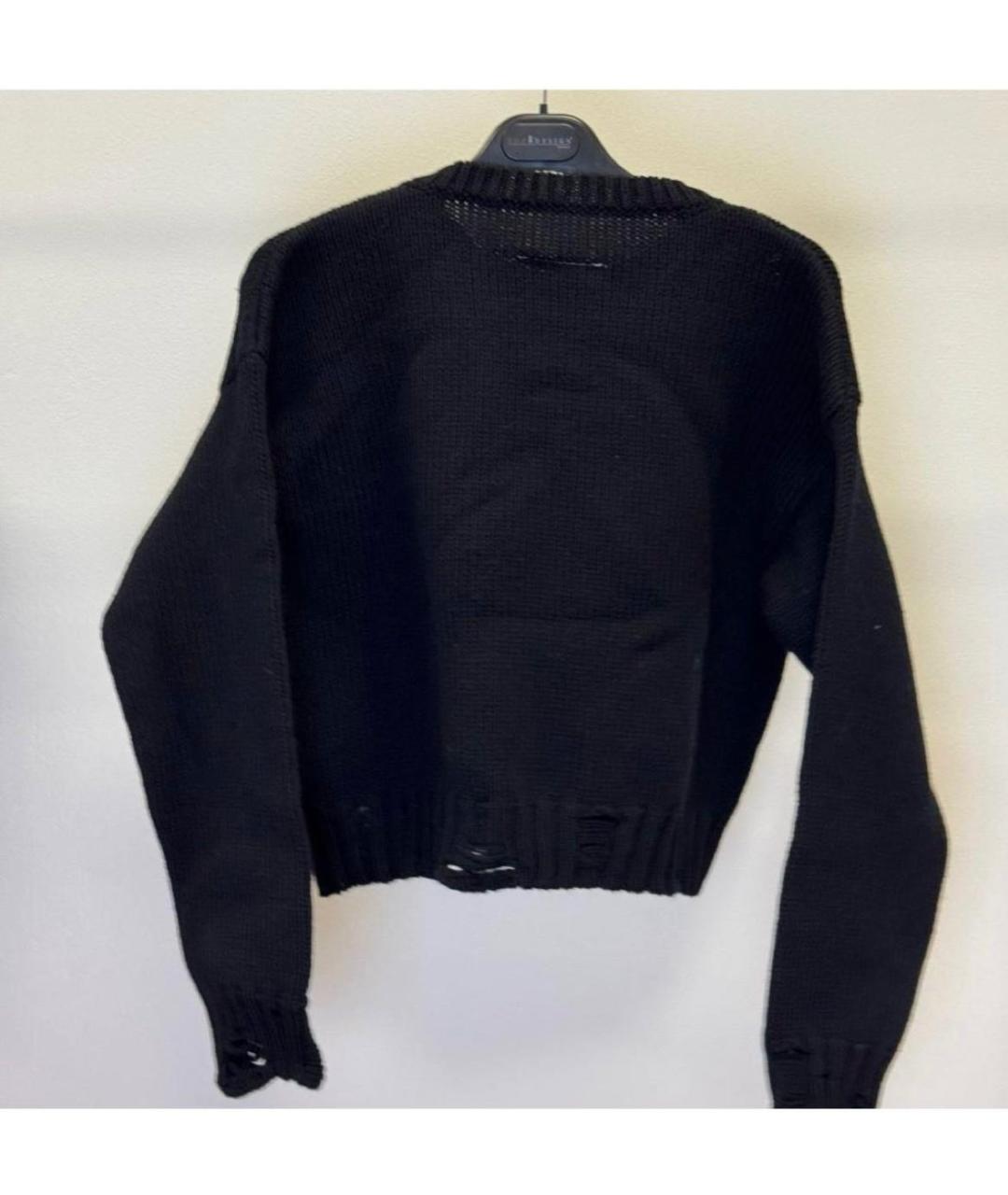 MM6 MAISON MARGIELA Черный шерстяной джемпер / свитер, фото 6