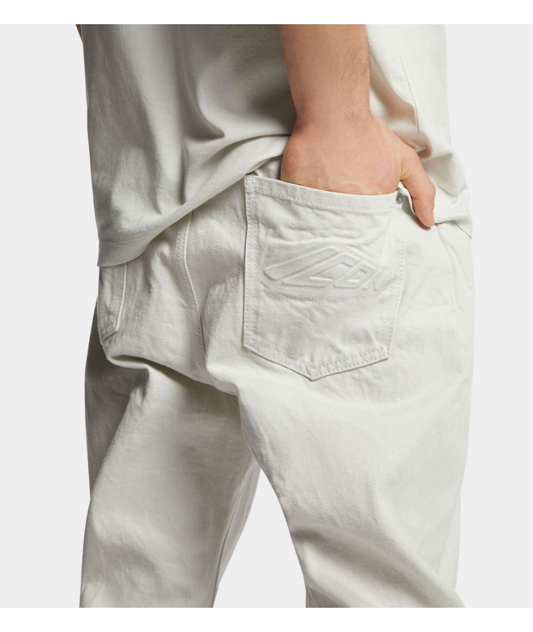 DSQUARED2 Бежевые хлопковые прямые джинсы, фото 4