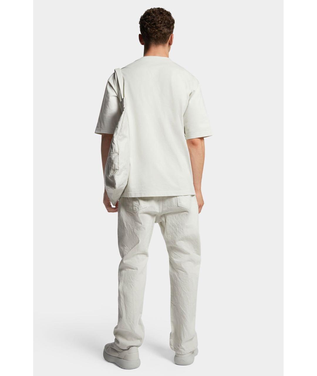 DSQUARED2 Бежевые хлопковые прямые джинсы, фото 8