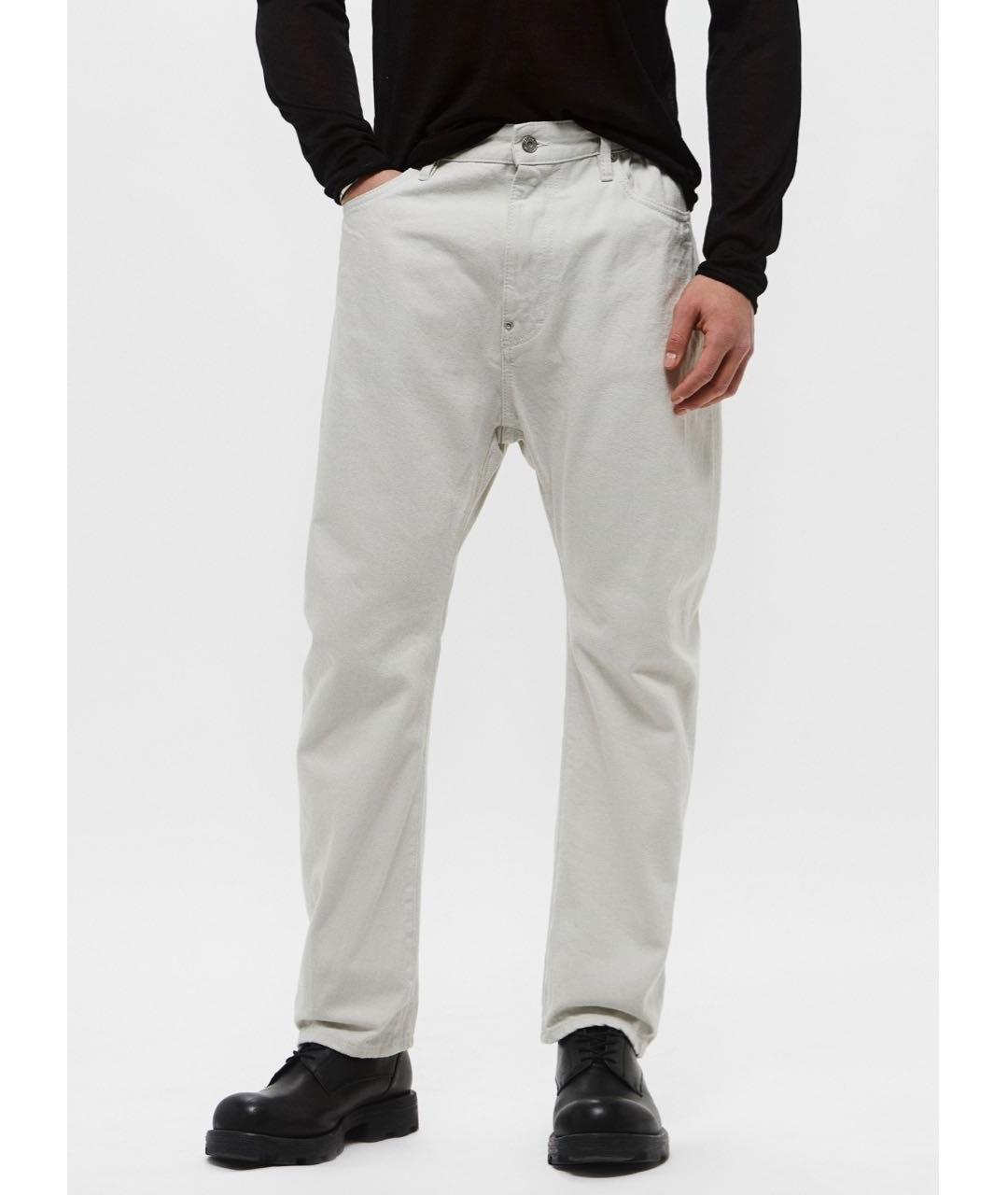 DSQUARED2 Бежевые хлопковые прямые джинсы, фото 5