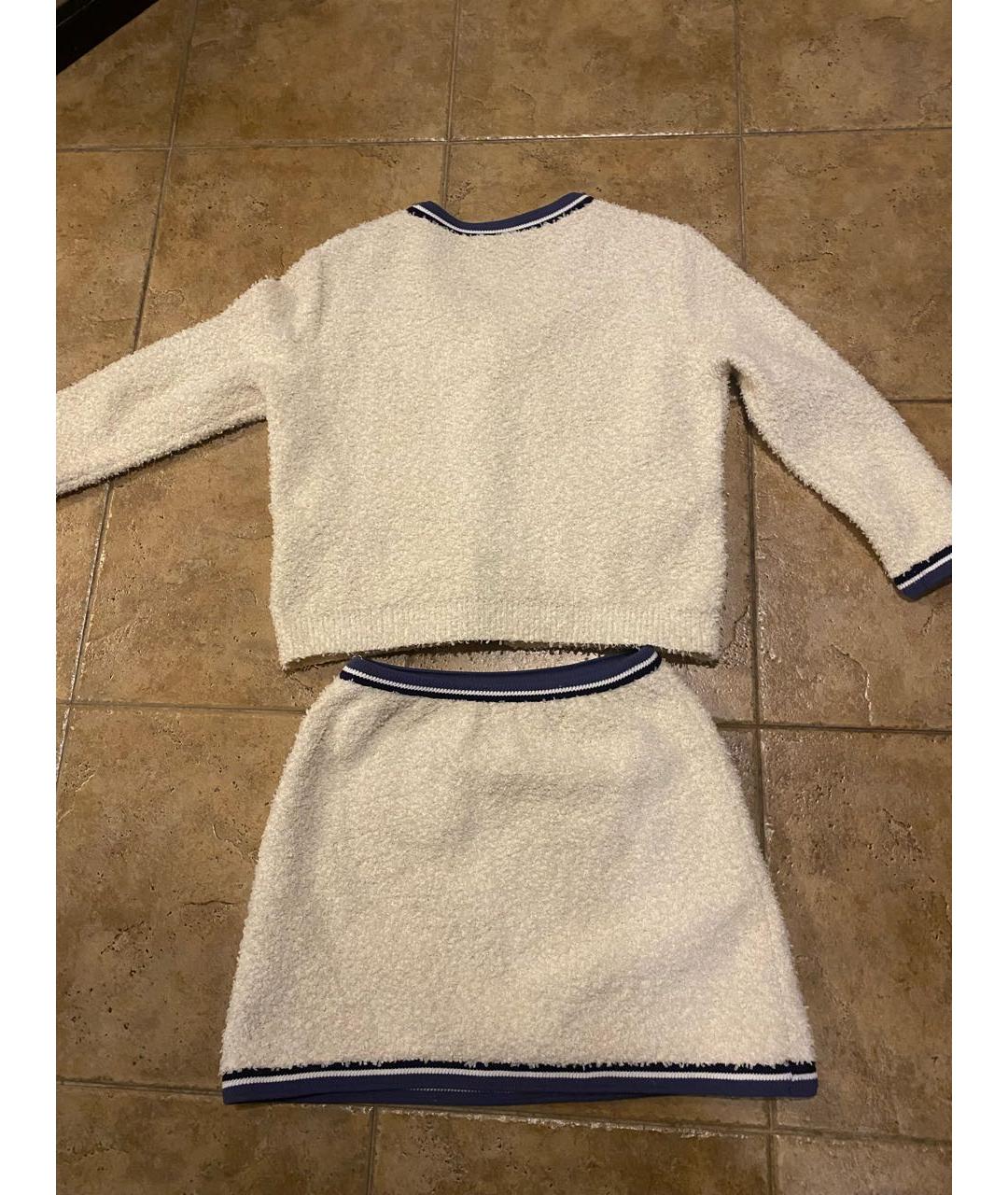 CHANEL Бежевый хлопковый костюм с юбками, фото 4