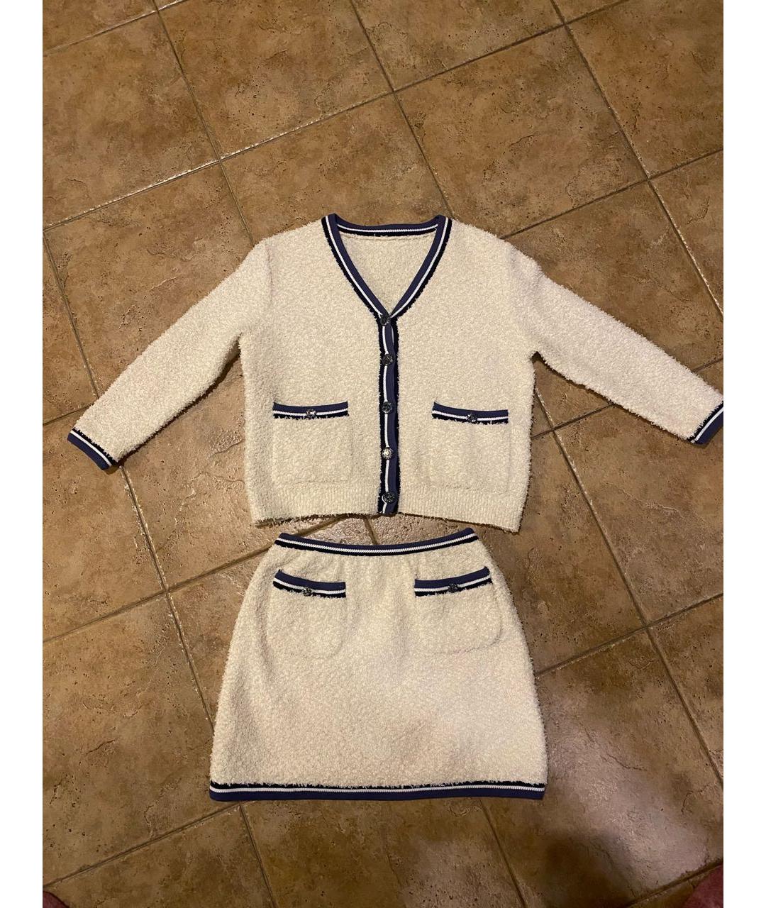 CHANEL Бежевый хлопковый костюм с юбками, фото 5