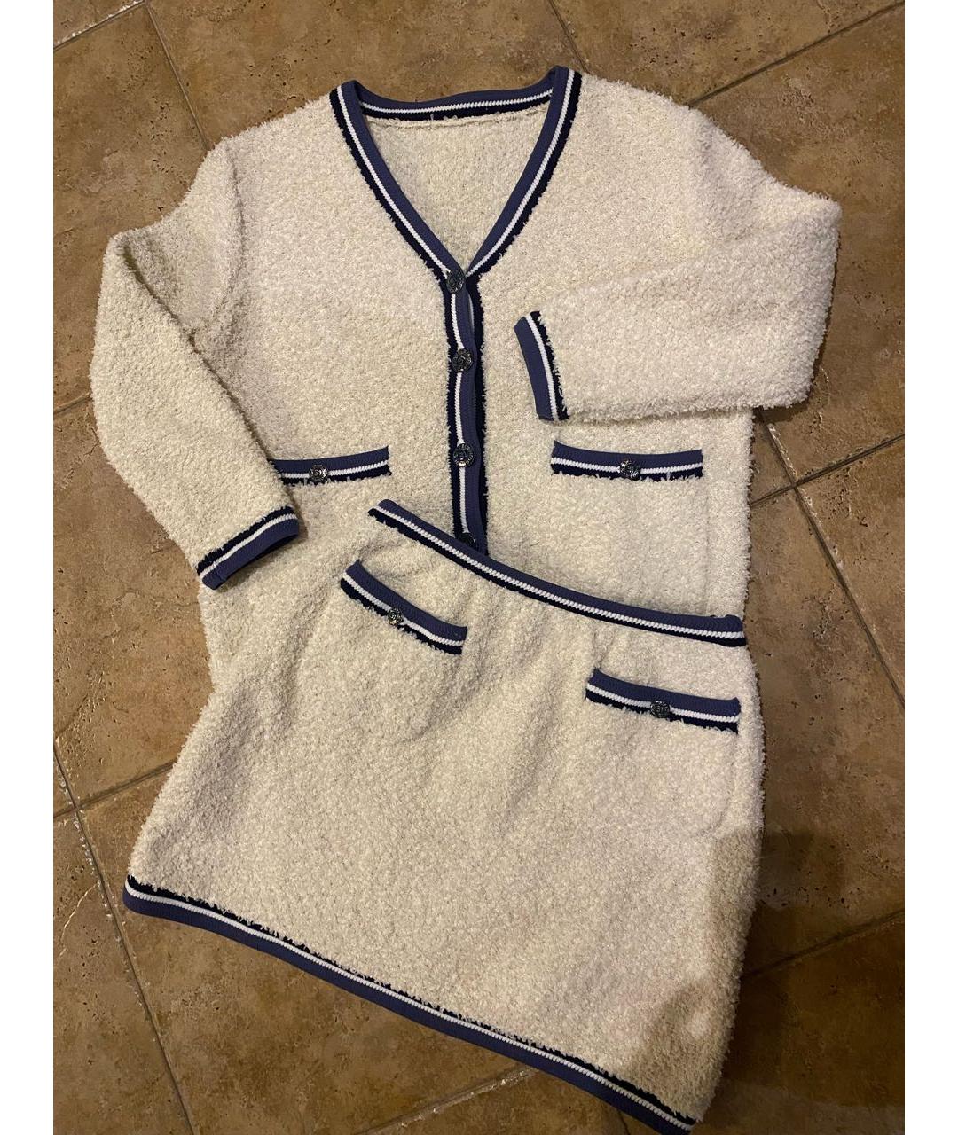 CHANEL Бежевый хлопковый костюм с юбками, фото 2