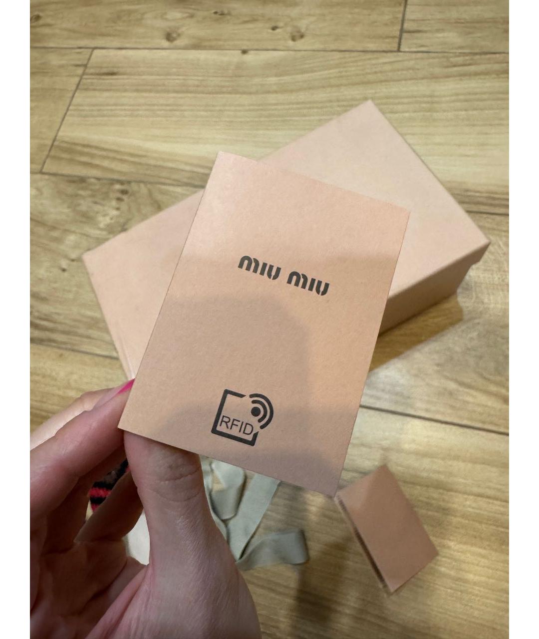 MIU MIU Мульти кожаные балетки, фото 7