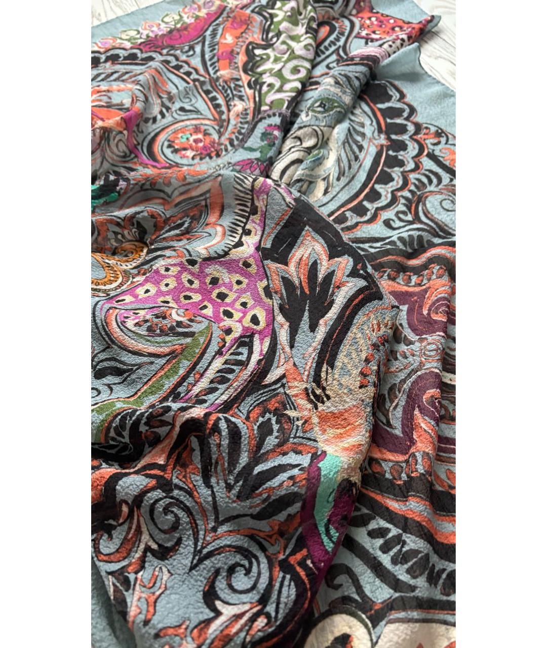 ETRO Мульти шелковый платок, фото 3