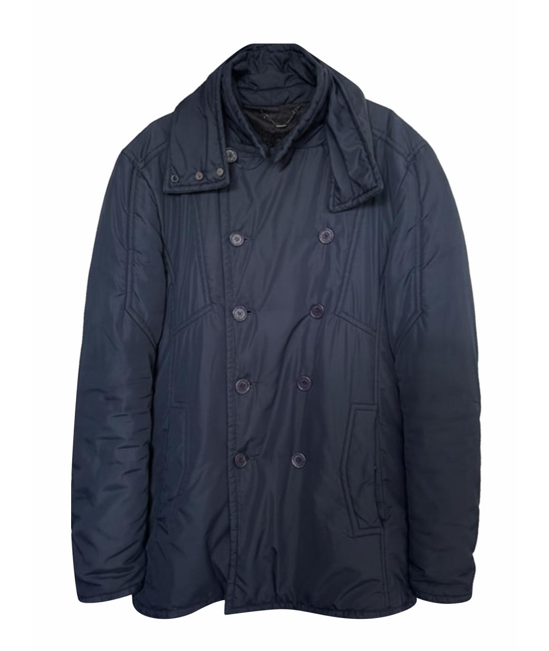 BIKKEMBERGS Темно-синяя полиэстеровая куртка, фото 1