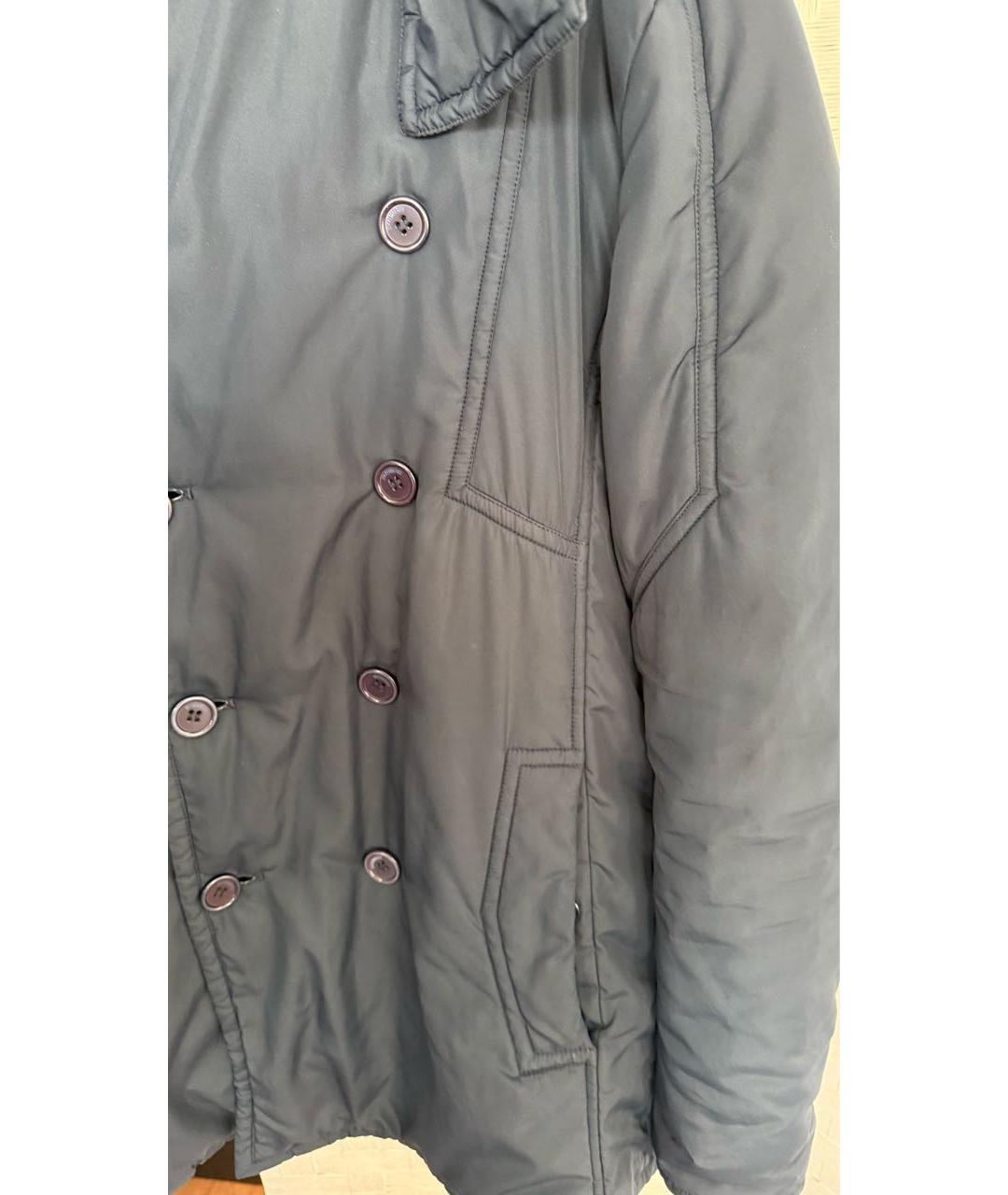 BIKKEMBERGS Темно-синяя полиэстеровая куртка, фото 4