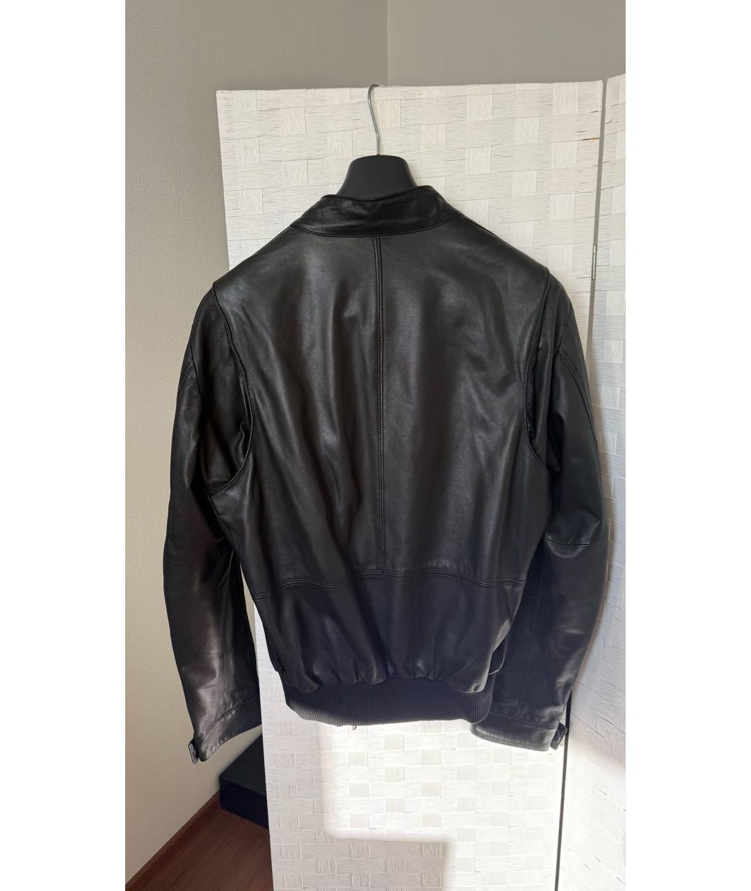 ICEBERG Черная кожаная куртка, фото 2