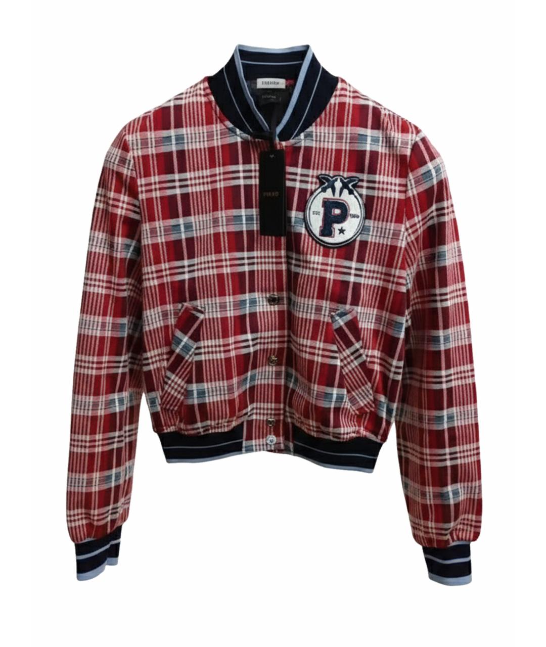 PINKO Красный хлопковый жакет/пиджак, фото 1