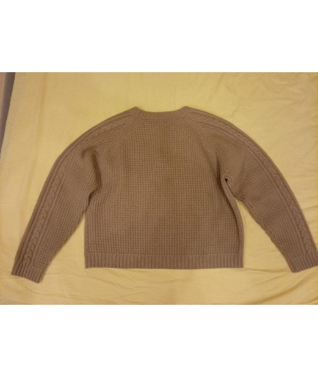 WEEKEND MAX MARA Бежевый шерстяной джемпер / свитер, фото 2