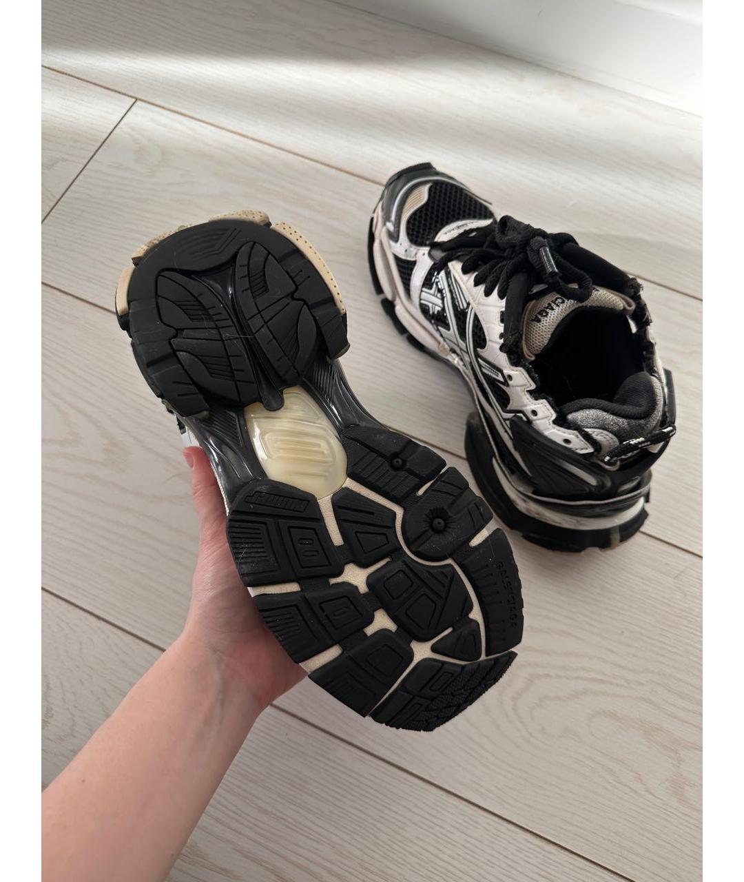 BALENCIAGA Черные текстильные кроссовки, фото 4